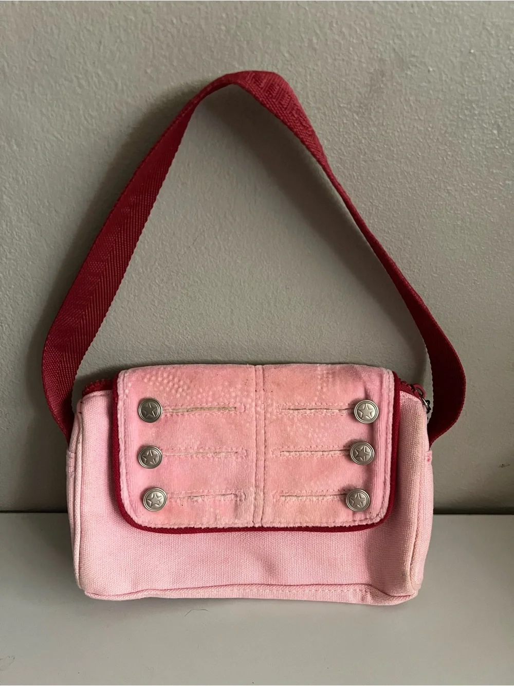AMERICAN GIRL Bag Girls Bath and Body Works Pink Red Stars AG Doll Shoulder Tote